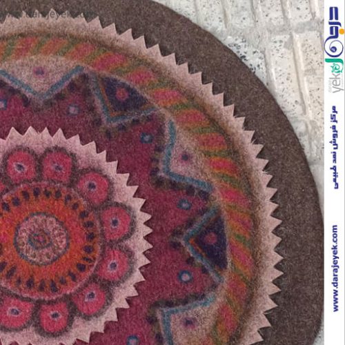 فرش نمدی سنتی گرد